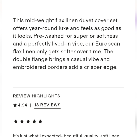 NWOT Linen Duvet Cover - Picture 5 of 9